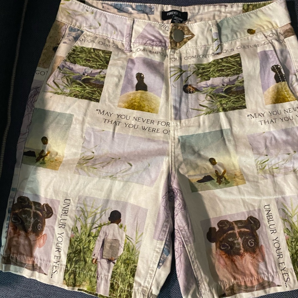 Graphic shorts, forever 21